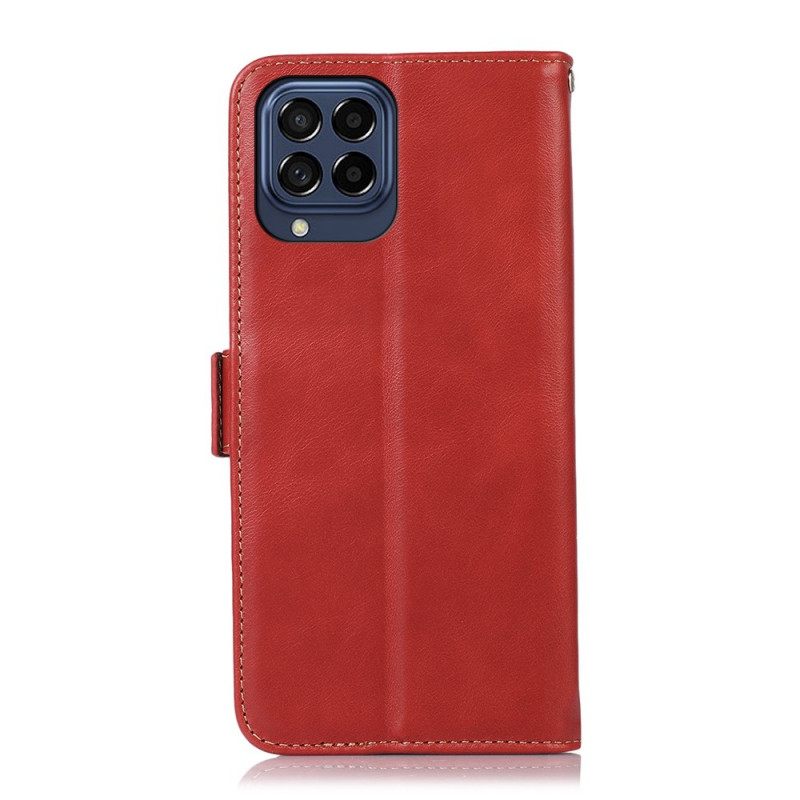 Κάλυμμα Samsung Galaxy M53 5G Λειτουργία Rfid Από Γνήσιο Δέρμα