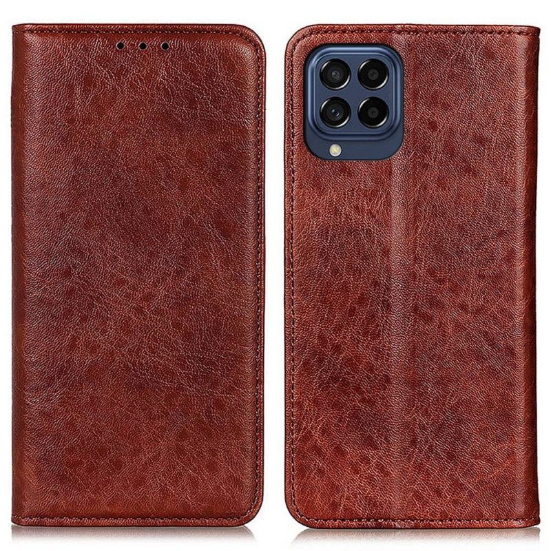 θηκη κινητου Samsung Galaxy M53 5G Θήκη Flip Δερμάτινη Υφή
