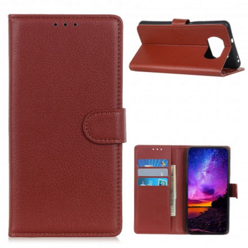 Κάλυμμα Poco X3 / X3 Pro / X3 NFC Συνθετικό Δέρμα Lychee