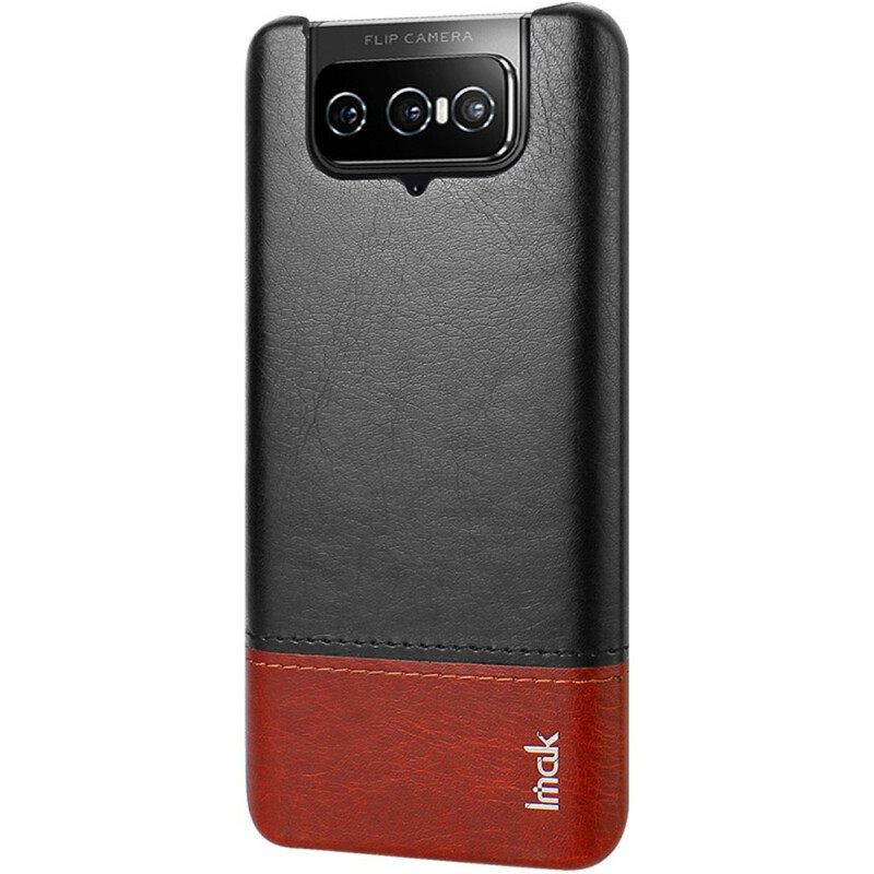 θηκη κινητου Asus Zenfone 8 Flip Θήκη Flip Δερμάτινο Εφέ Σειράς Imak Ruiyi