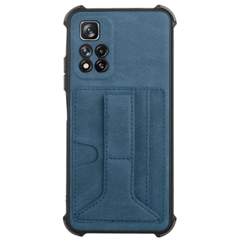Θήκη Xiaomi Redmi Note 11 Pro Plus 5G Δερμάτινη Βάση Και Θήκη Για Κάρτες