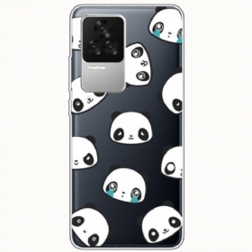 Θήκη Poco F4 Κεφάλια Panda
