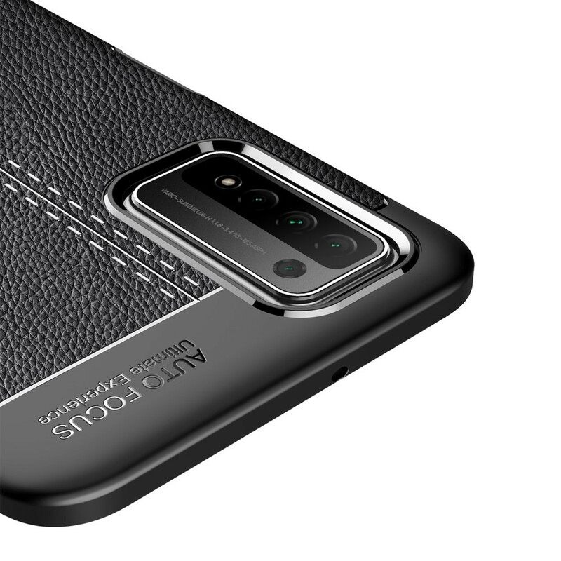 θηκη κινητου Honor 10X Lite Δερμάτινο Εφέ Litchi Double Line