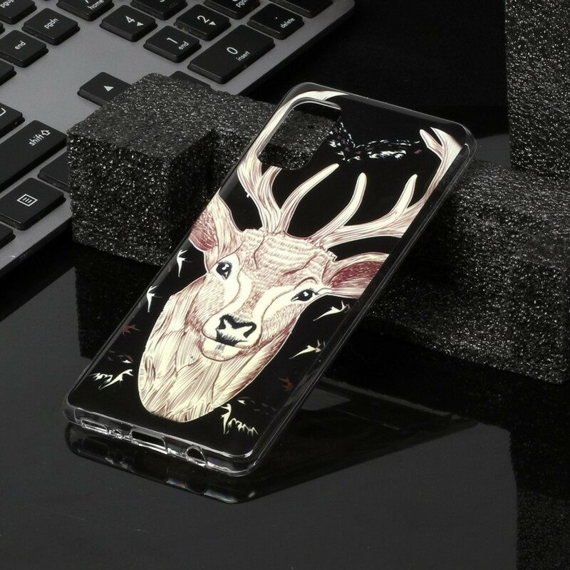 θηκη κινητου Samsung Galaxy A41 Fluorescent Majestic Deer