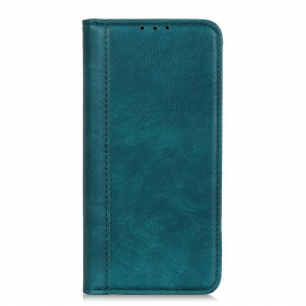 θηκη κινητου Samsung Galaxy A41 Θήκη Flip Κλασικό Split Leather Litchi