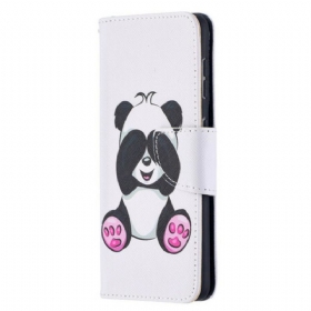 Θήκη Flip Samsung Galaxy S21 5G Panda Fun