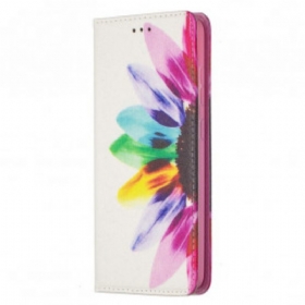 θηκη κινητου Samsung Galaxy A52 4G / A52 5G / A52s 5G Θήκη Flip Ακουαρέλα Λουλούδι