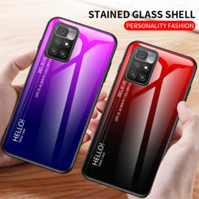 Θήκη Xiaomi Redmi 10 Tempered Glass Γεια Σας