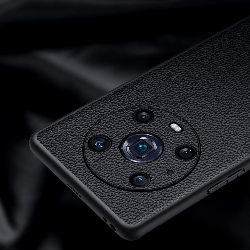 Θήκη Honor Magic 4 Pro Γνήσιο Δέρμα Litchi