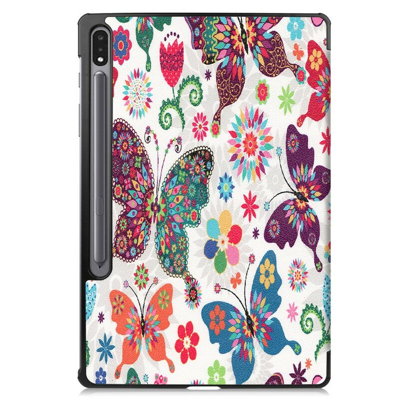 θηκη κινητου Samsung Galaxy Tab S7 FE Vintage Θήκη Για Στυλό Λουλουδιών