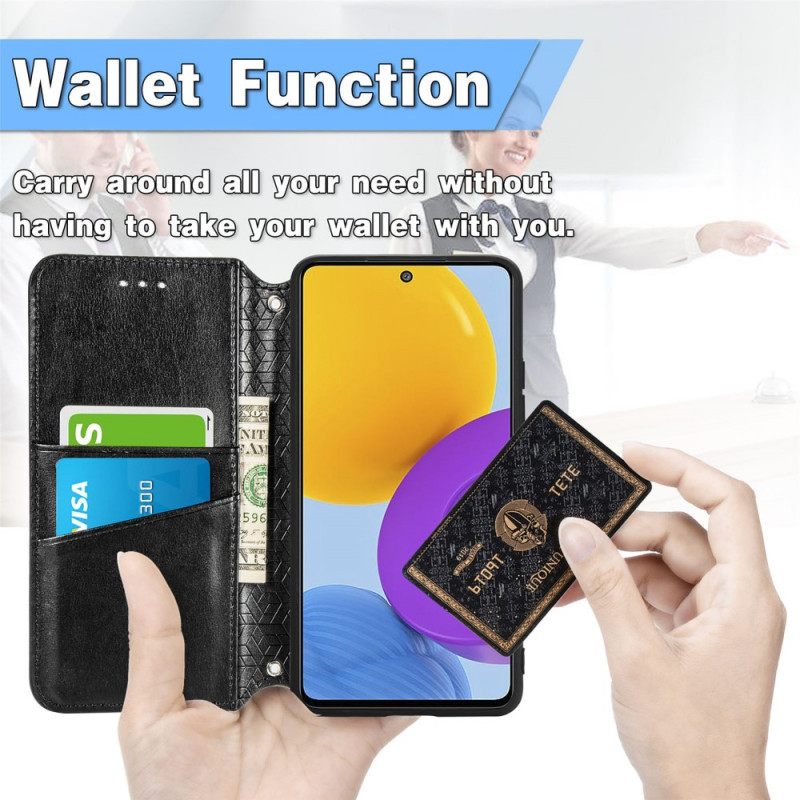 θηκη κινητου Samsung Galaxy M52 5G Θήκη Flip Faux Leather Antique