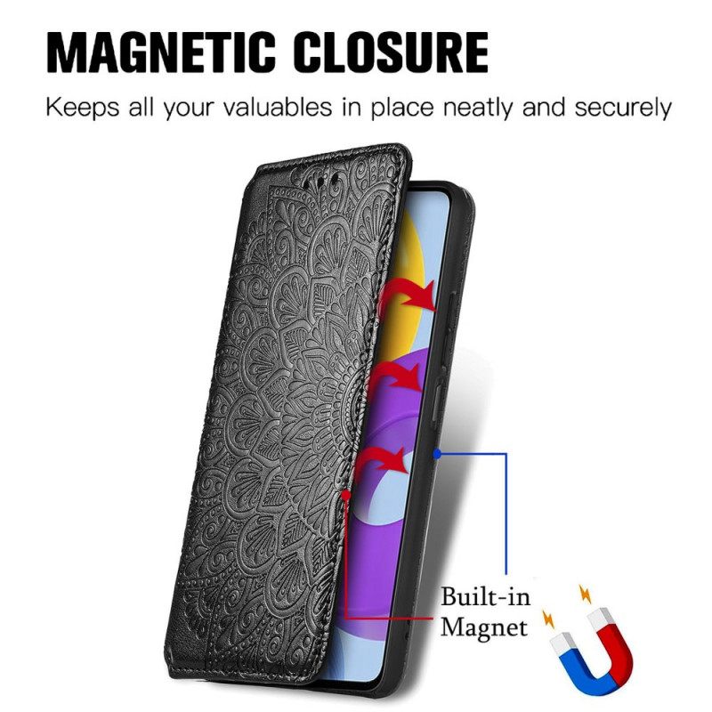 θηκη κινητου Samsung Galaxy M52 5G Θήκη Flip Faux Leather Antique