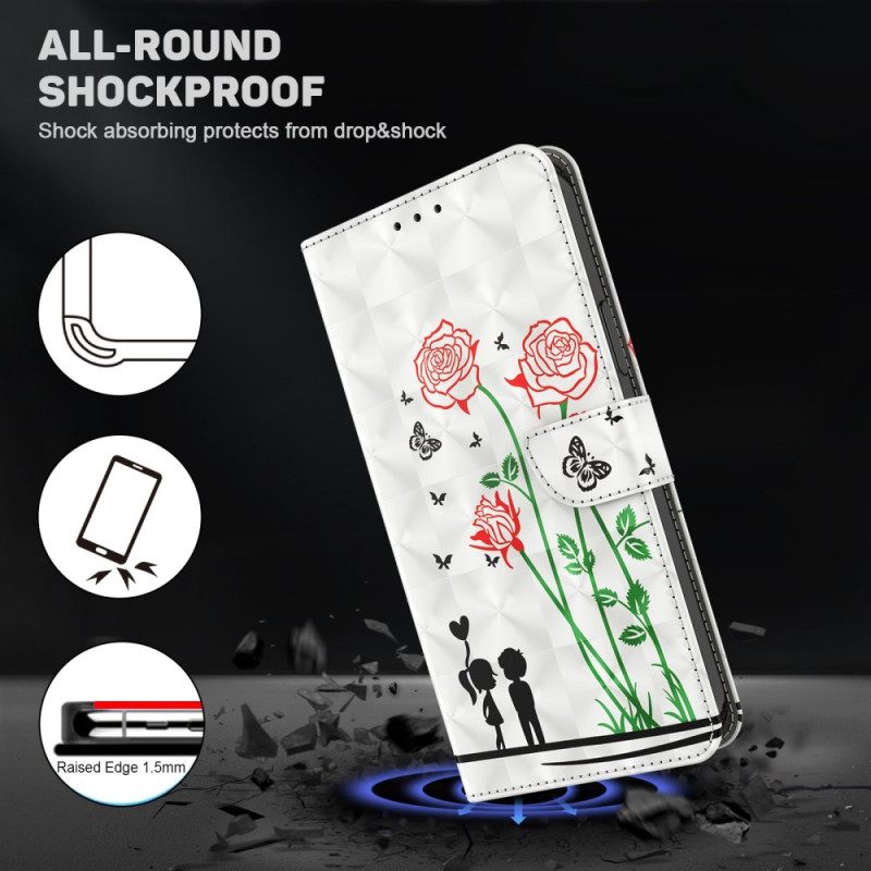 Κάλυμμα iPhone 14 με κορδονι Lanyard Love Dandelions