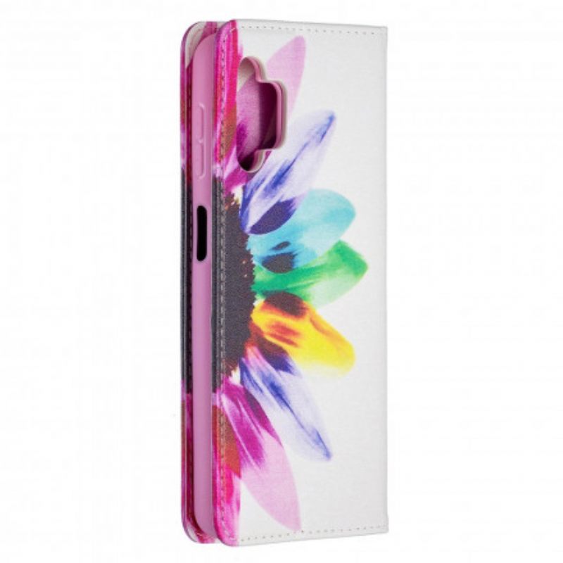 θηκη κινητου Samsung Galaxy A32 5G Θήκη Flip Ακουαρέλα Λουλούδι