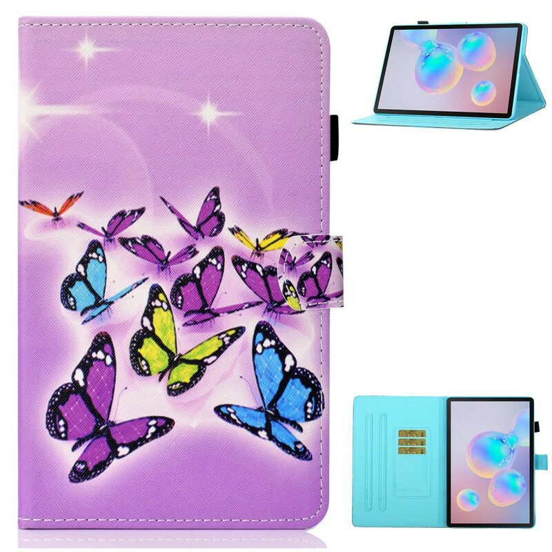 δερματινη θηκη Samsung Galaxy Tab S8 / Tab S7 Ζωγραφισμένες Πεταλούδες