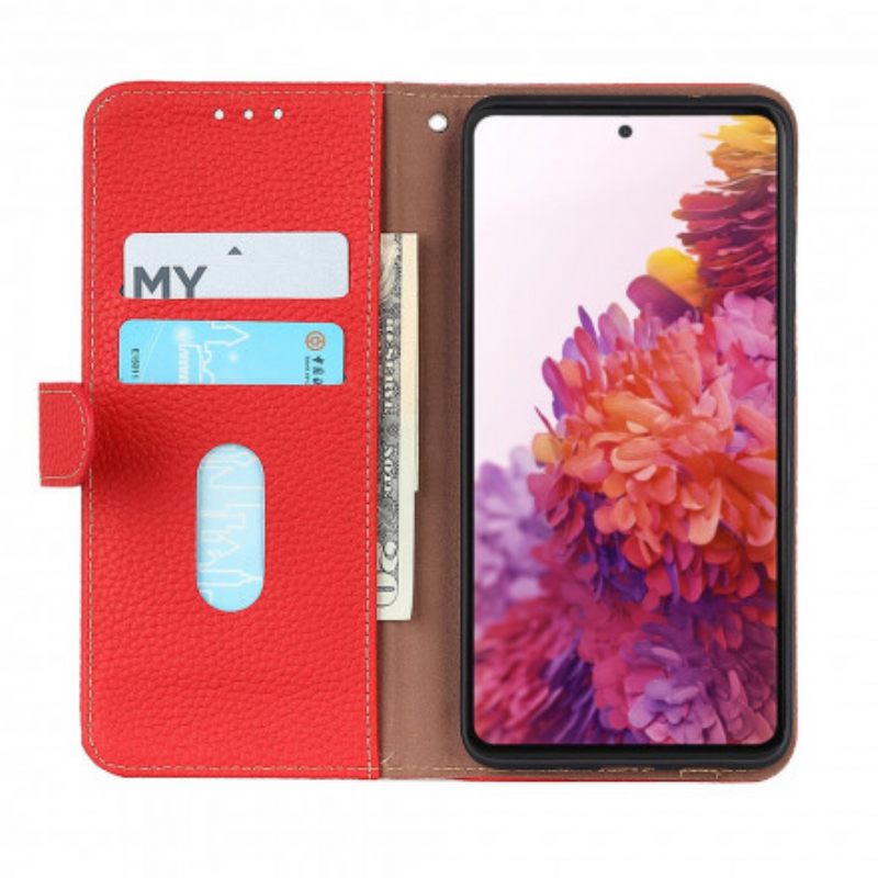Κάλυμμα Sony Xperia 5 III Khazneh Lychee Leather