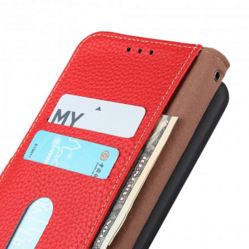 Κάλυμμα Sony Xperia 5 III Khazneh Lychee Leather
