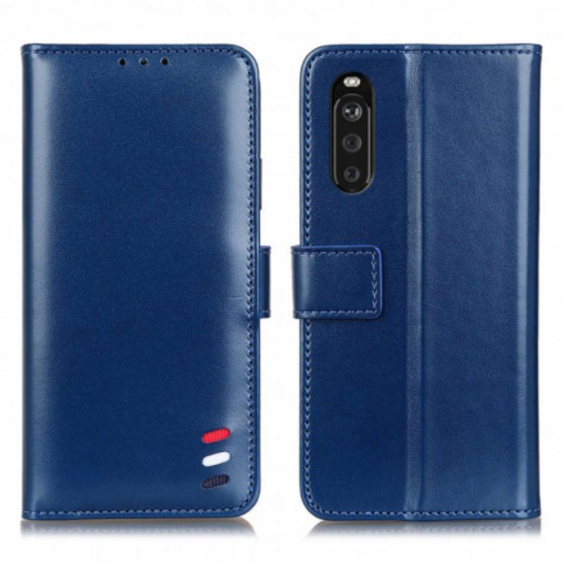 Κάλυμμα Sony Xperia 5 III Τρίχρωμο Δερμάτινο Εφέ
