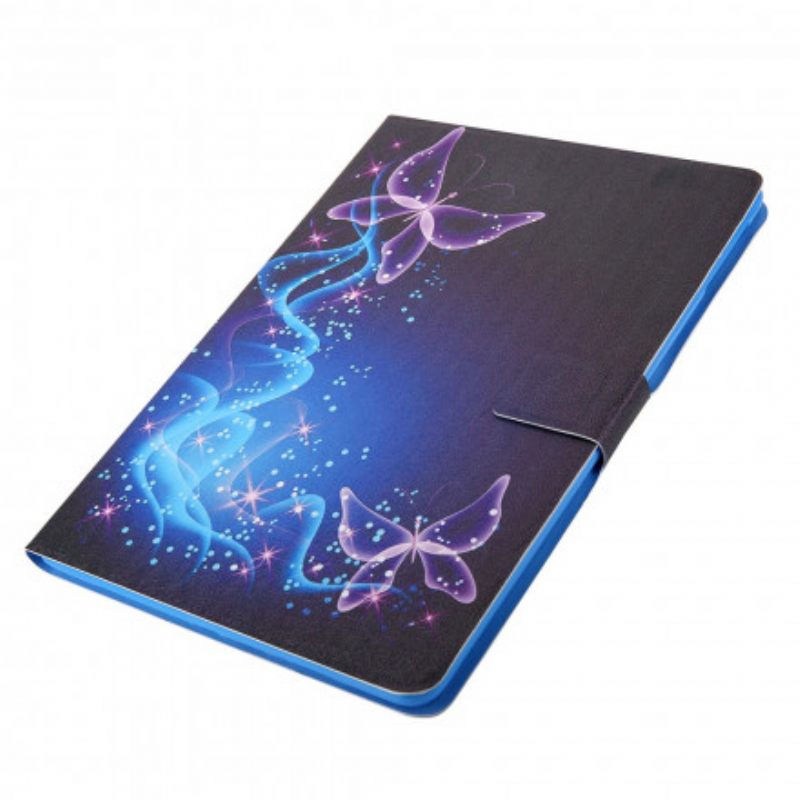 δερματινη θηκη Samsung Galaxy Tab A7 (2020) Πολύχρωμες Πεταλούδες