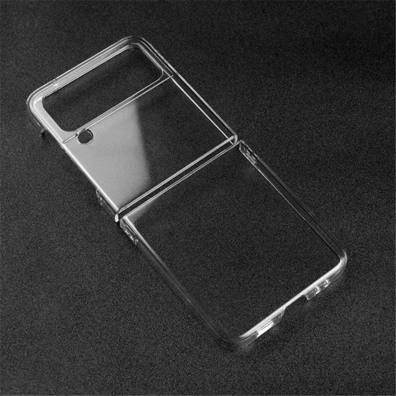 Θήκη Samsung Galaxy Z Flip 4 Θήκη Flip Διαφανές Πλαστικό