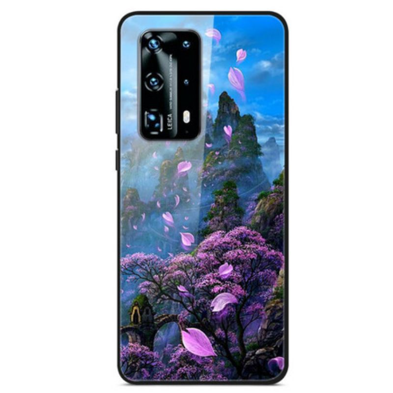 θηκη κινητου Huawei P40 Pro Premium Χρώματα Tempered Glass