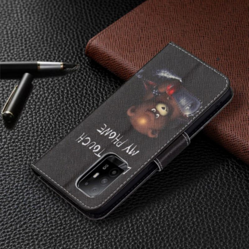 δερματινη θηκη Oppo A94 5G Επικίνδυνη Αρκούδα