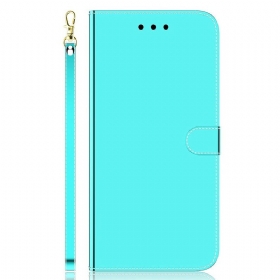 δερματινη θηκη iPhone 13 Mini Κάλυμμα Καθρέφτη Από Συνθετικό Δέρμα