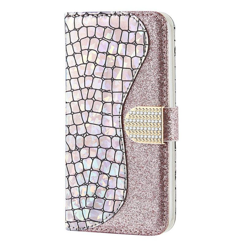 Κάλυμμα iPhone 13 Mini Crocodile Diamonds
