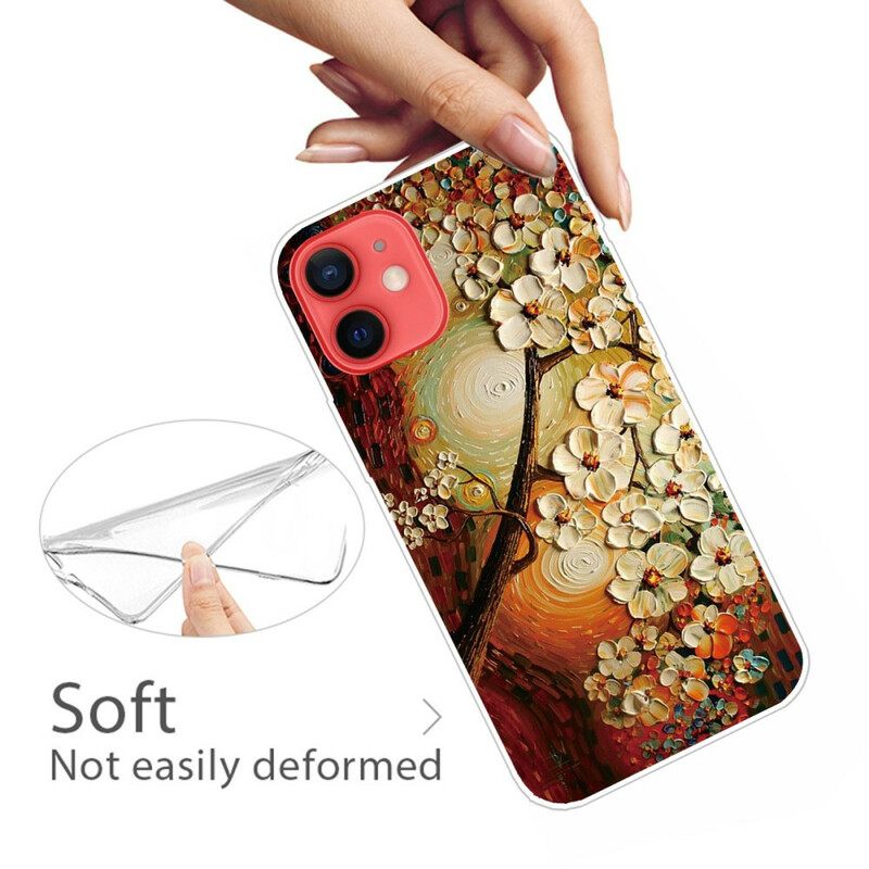 Θήκη iPhone 13 Mini Ευέλικτα Λουλούδια