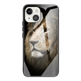 θηκη κινητου iPhone 13 Mini Lion Head Tempered Glass