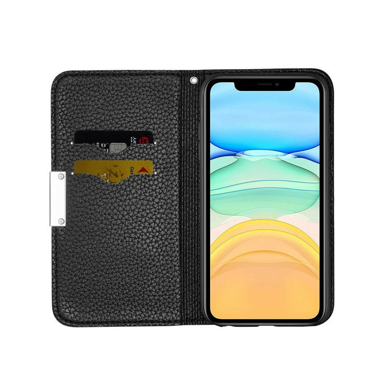 θηκη κινητου iPhone 13 Mini Θήκη Flip Faux Leather Litchi Ultra Chic