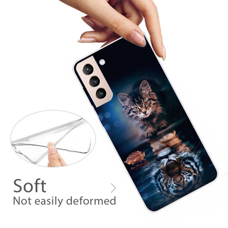 θηκη κινητου Samsung Galaxy S22 5G Αντανάκλαση Γάτας
