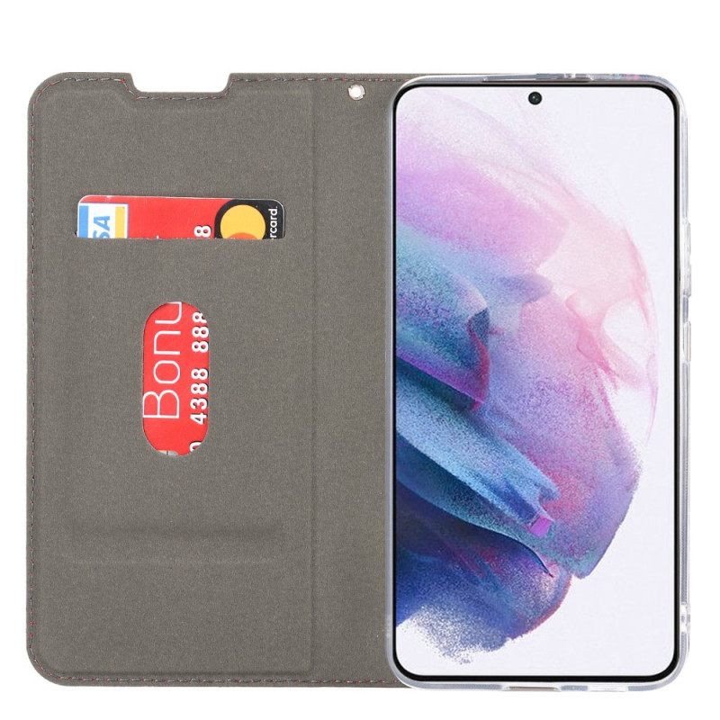 θηκη κινητου Samsung Galaxy S22 5G με κορδονι Θήκη Flip Strappy Κατηγορίας Faux Leather