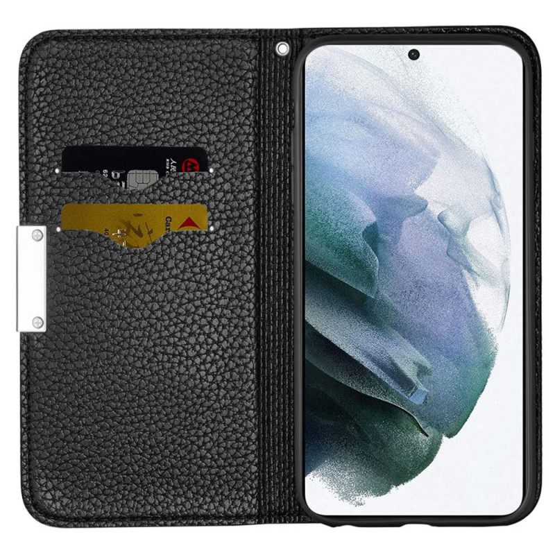 θηκη κινητου Samsung Galaxy S22 5G Θήκη Flip Faux Leather Litchi Ultra Chic