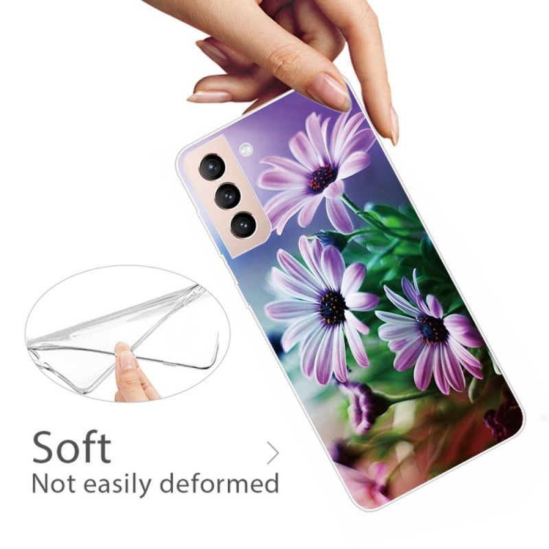 Θήκη Samsung Galaxy S22 5G Ρεαλιστικά Λουλούδια