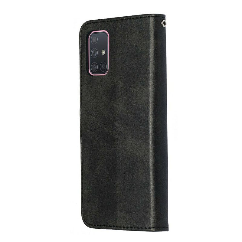 δερματινη θηκη Samsung Galaxy A71 Vintage Τσαντάκι Νομισμάτων