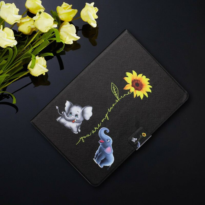 Κάλυμμα Samsung Galaxy Tab A7 Lite Ηλίανθοι Ελέφαντες