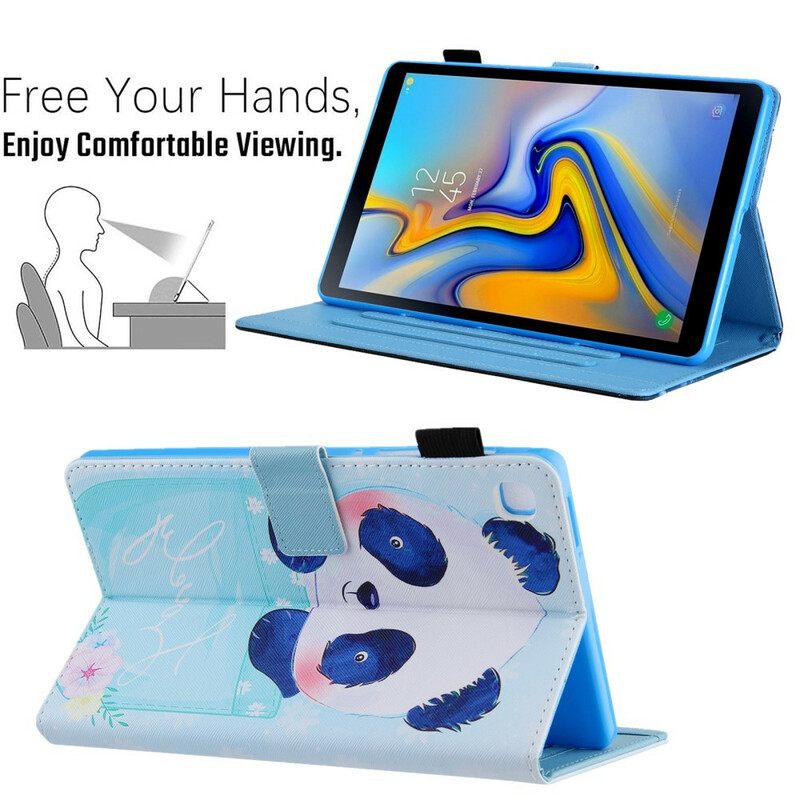Θήκη Flip Samsung Galaxy Tab A7 Lite Χαριτωμένο Panda