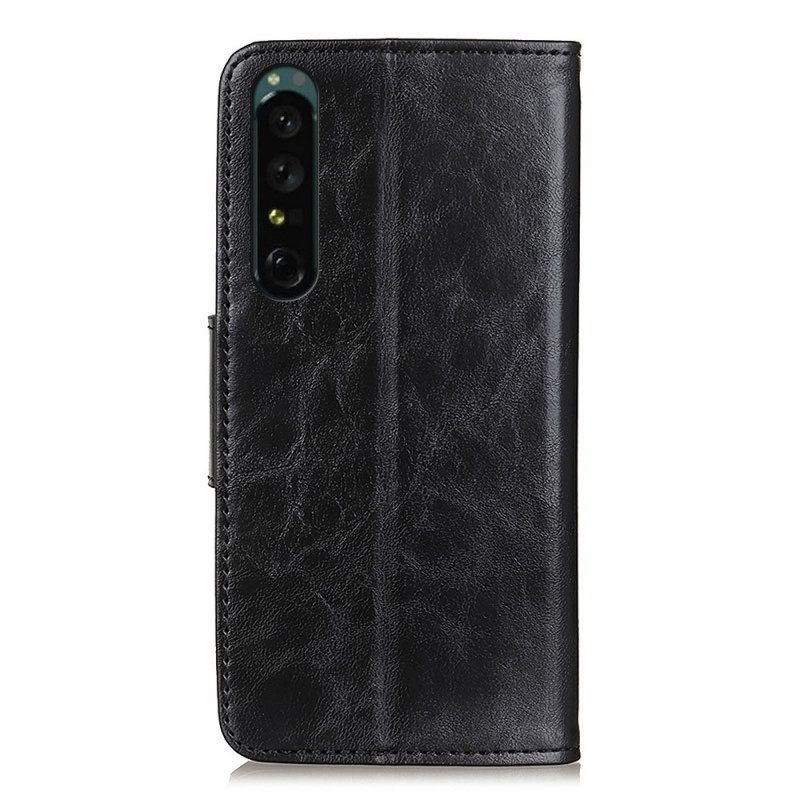 Κάλυμμα Sony Xperia 1 IV Σπλιτ Δερμάτινο Vintage Κούμπωμα