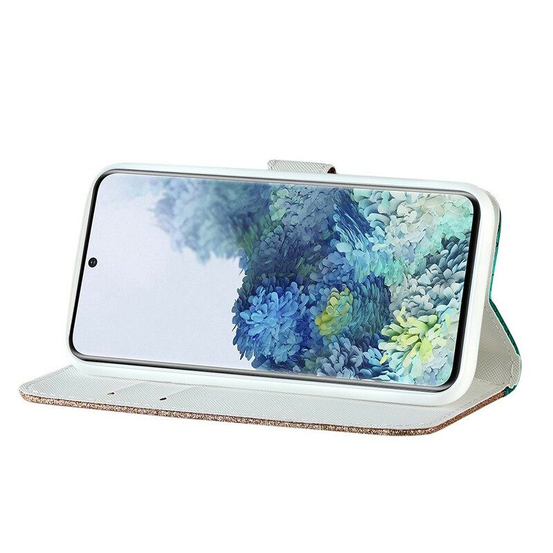 Θήκη Flip Samsung Galaxy S21 FE Crocodile Diamonds
