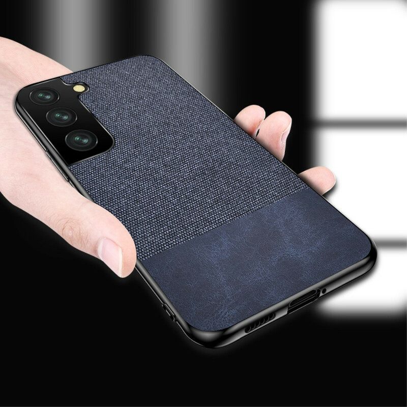 θηκη κινητου Samsung Galaxy S21 FE Faux Δέρμα Και Ύφασμα