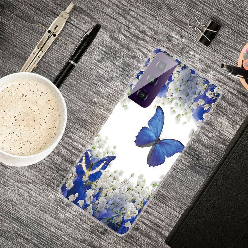 Θήκη Samsung Galaxy S21 FE Σχεδιασμός Πεταλούδων