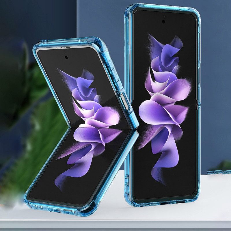 θηκη κινητου Samsung Galaxy Z Flip 3 5G Θήκη Flip Διαφανές Χρώμα