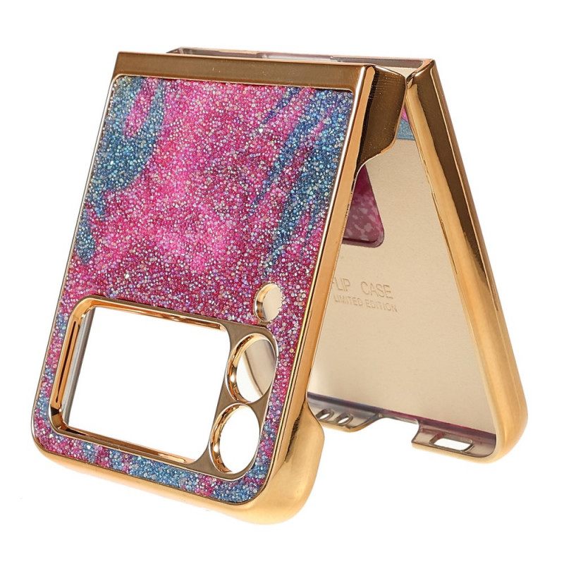 θηκη κινητου Samsung Galaxy Z Flip 3 5G Θήκη Flip Fancy Stones Με Δαχτυλίδι-υποστήριξη