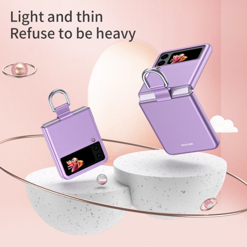 Θήκη Samsung Galaxy Z Flip 3 5G Θήκη Flip Skin-touch Με Δαχτυλίδι