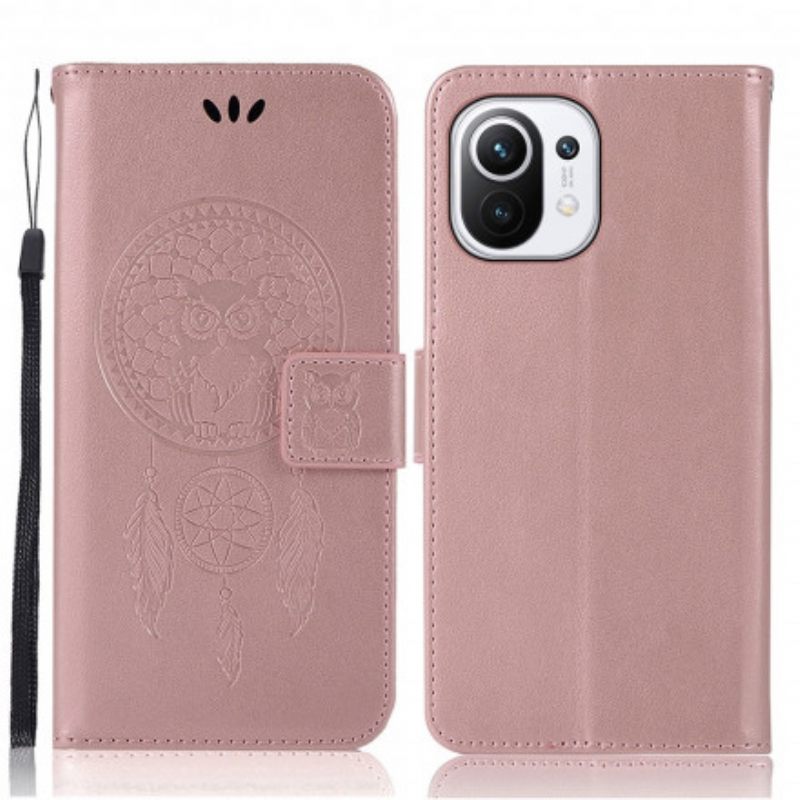 Κάλυμμα Xiaomi Mi 11 (5G) Δερμάτινο Εφέ Dreamcatcher Owl