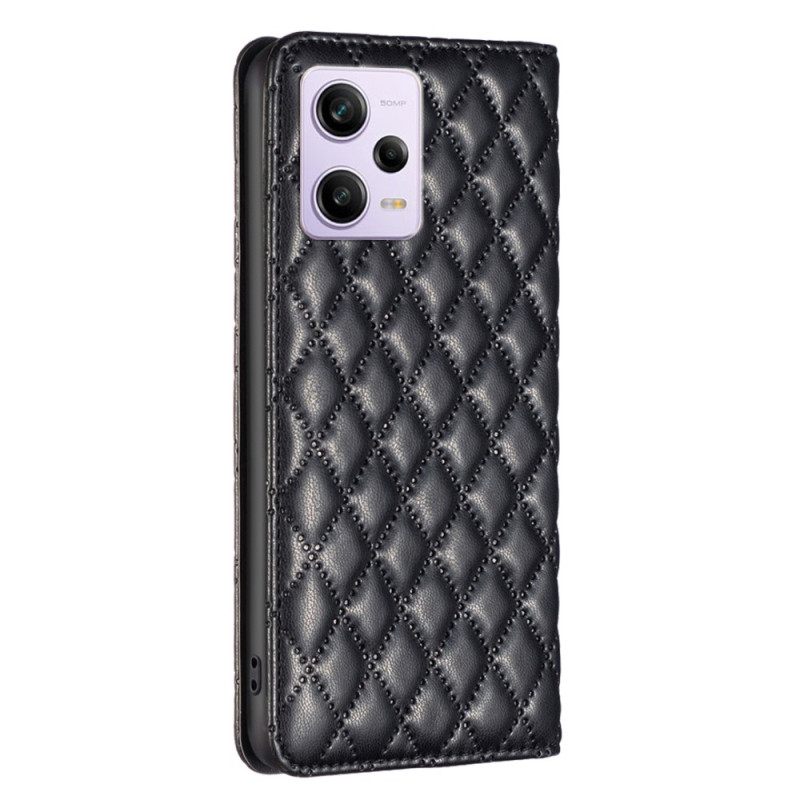 θηκη κινητου Xiaomi Redmi Note 12 Pro Θήκη Flip Καπιτονέ Binfen Color