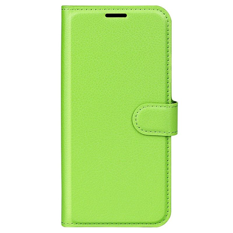 δερματινη θηκη Samsung Galaxy S23 Ultra 5G Κλασικό Εφέ Δέρματος Litchi