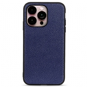 θηκη κινητου iPhone 14 Pro Max Γνήσιο Δέρμα Litchi