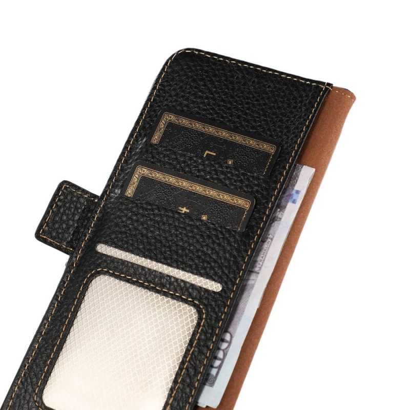 δερματινη θηκη Sony Xperia 10 IV Δέρμα Λίτσι Khazneh Rfid